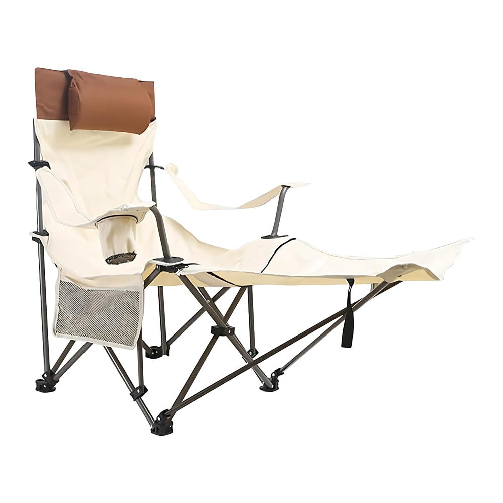 Folding Reclining Camping Chair with Footrest, outdoor foldable chairs