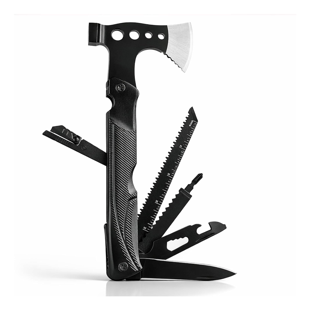Stainless Steel Multi Tool Pliers – Heavy Duty Multitool with Knife, Saw, Screwdrivers & Wire Cutter - Survival Tool for Camping Tool-7