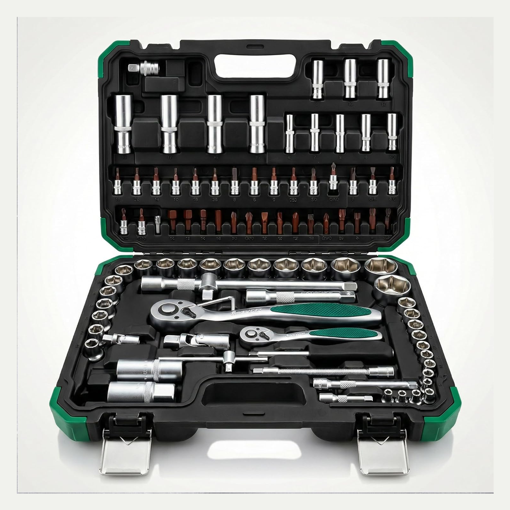Precision 94 Pcs Ratcheting Screwdriver & Socket Bit Set – Repair Tool Kit with Magnetic Driver