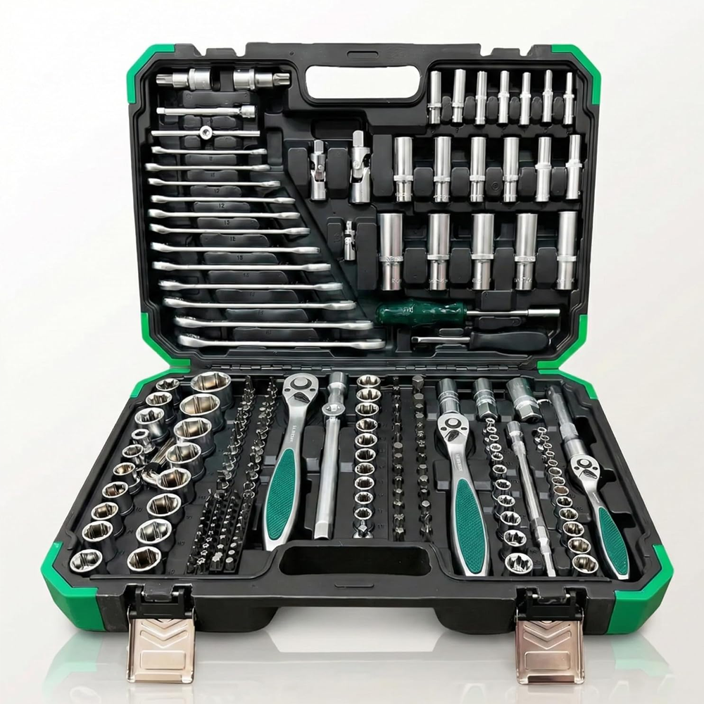 Precision 218 Pcs Ratcheting Screwdriver & Socket Bit Set – Repair Tool Kit with Magnetic Driver