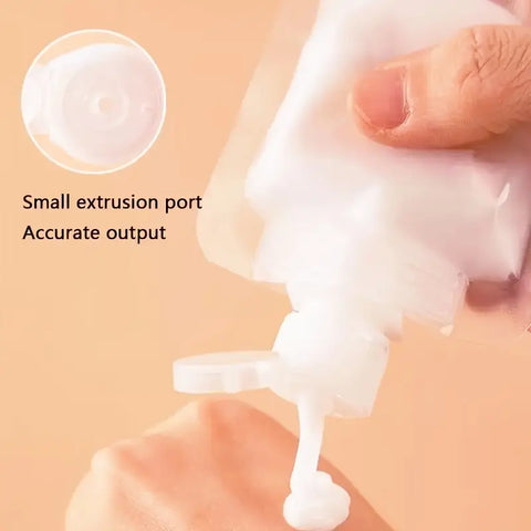 Willow 12pcs Portable Disposable Travel Pouches for Packing Sauces, Cosmetics, Shampoo, Lotion, Shower Gel and Toiletries.