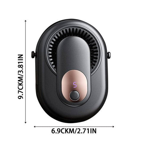 4-Speed Hanging Waist & Neck Fan with Digital Display