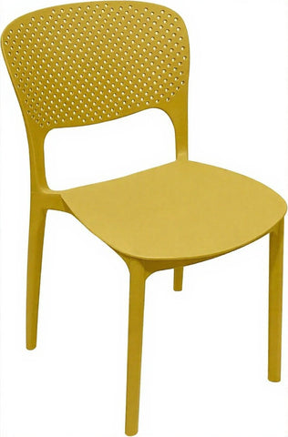Plastic Stacking Modern Molded Side Chair Kitchen Dining Room Chair