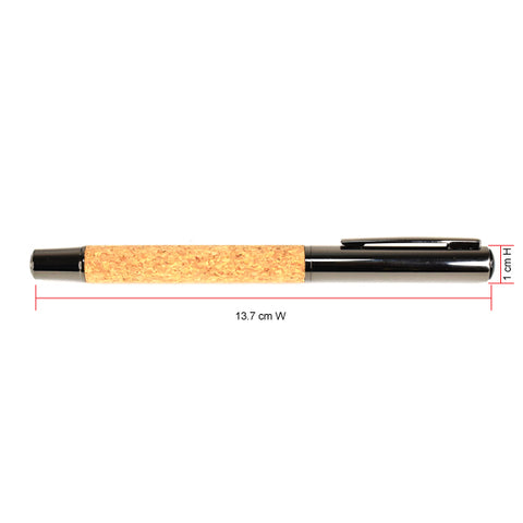 Olmecs AMP 69-2 Metal & Cork Pen for Corporate Gifting with Gift Box (6Pc Pack)