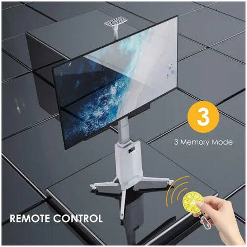Motorized Versatile Professional Mobile Cart for Extra Large TV Smart Board and Video Conference Room Solution
