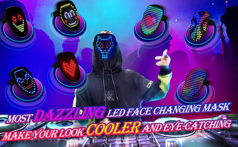 Led Holloween Face Mask