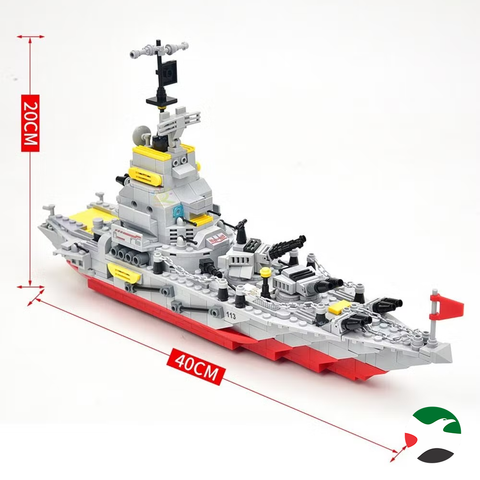 Nabi 8 in 1 Battleship 113 Cruiser Building Blocks Military Set Military Puzzle Toy Blocks Set 916 PCS - 67107