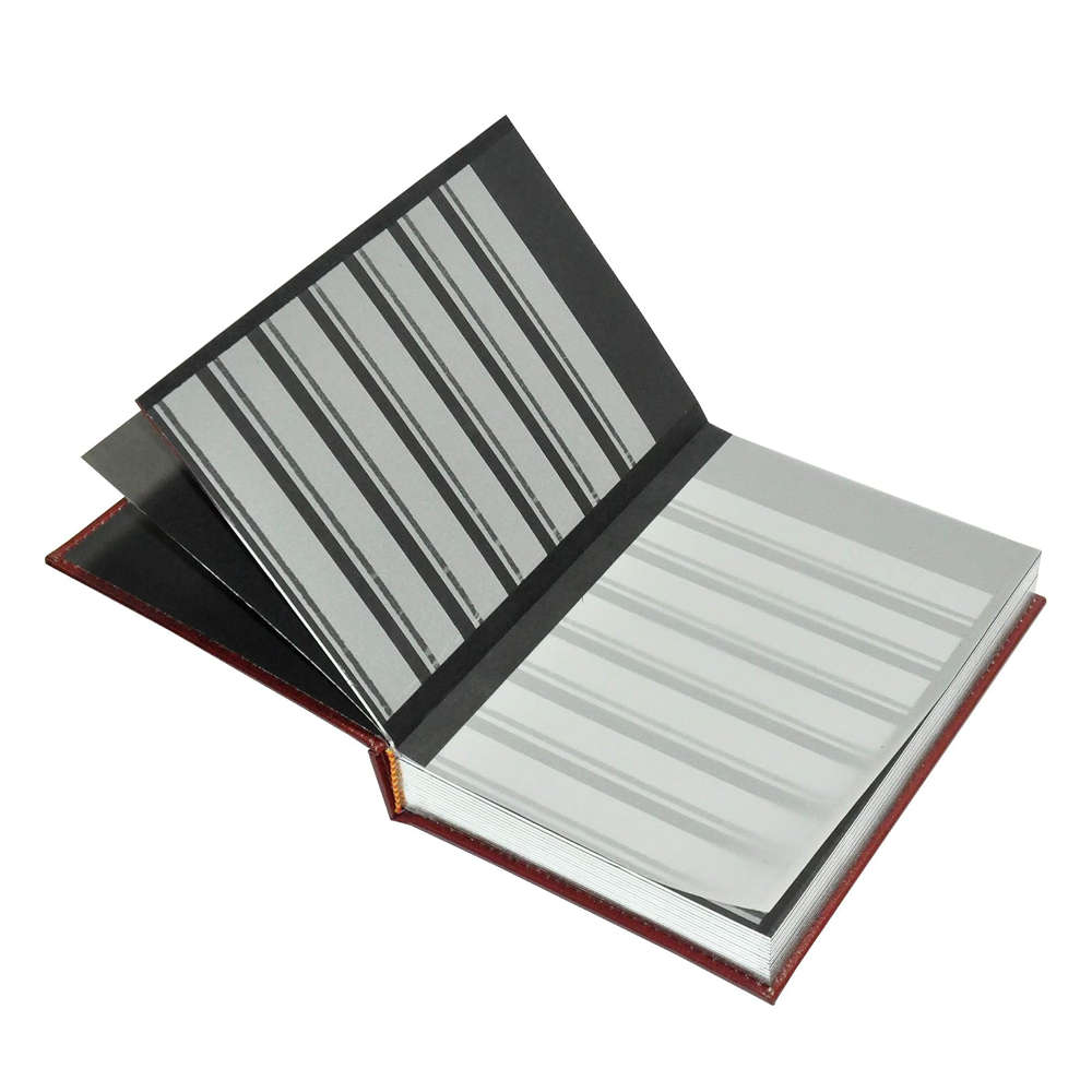 Willow Stamp Album Bonded Leather 16-Sheets 173x250mm, Maroon