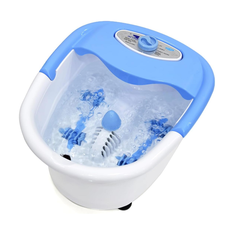 Foot Spa & Massager, Electric Heated Foot Bath with Bubbles, Shiatsu Massage Rollers, Ozone & Infrared Therapy, Relaxation & Pain Relief for Tired Feet at Home