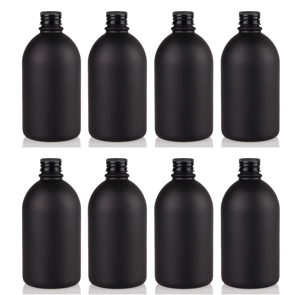 Willow Matt Black Bottle with Black Aluminium Wadded Cap 150ml (80Pc Carton)