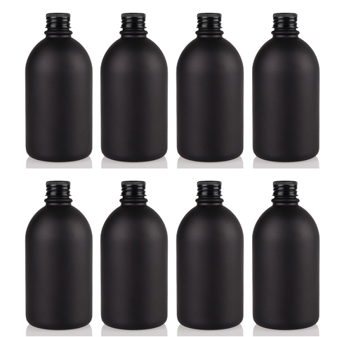 Willow Matt Black Bottle with Black Aluminium Wadded Cap 150ml (80Pc Carton)