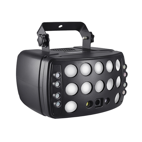 DJ Disco Beam 4IN1 Stage Light Red Green Laser Patterns Strobe Dynamic Marquee Effect Party Wedding