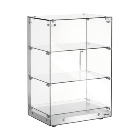 Olmecs Glass Buffet Cabinet Neutral Display Showcase