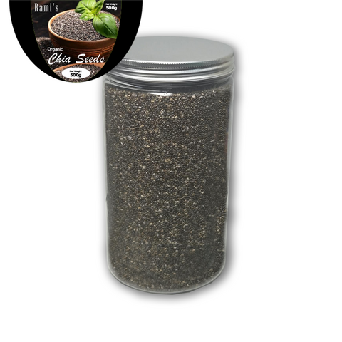 Rami's Organic Black Chia Seeds 500g