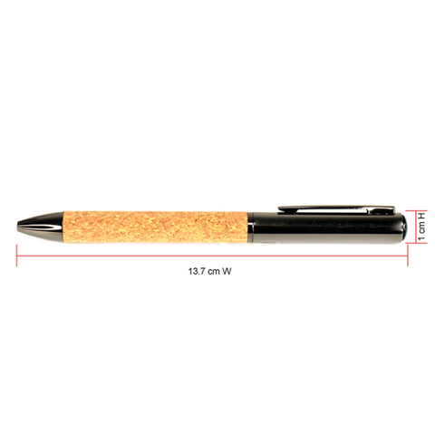 Olmecs AMP 69-1 Metal & Cork Pen for Corporate Gifting with Gift Box (6Pc Pack)