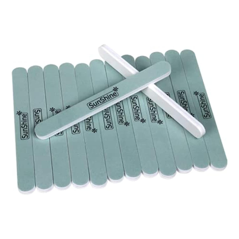 SUNSHINE Nail Shine Buffer Nail File 600/3000 Grit, Two Side Manicure and Pedicure Tools (15 PIECES (1 PACK))