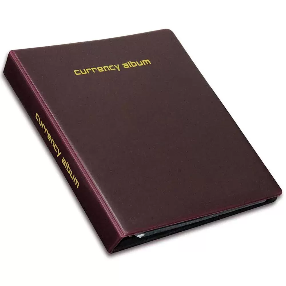 Willow Currency Album Maroon Color, 26 x 31.5 cm - FSHOCA38