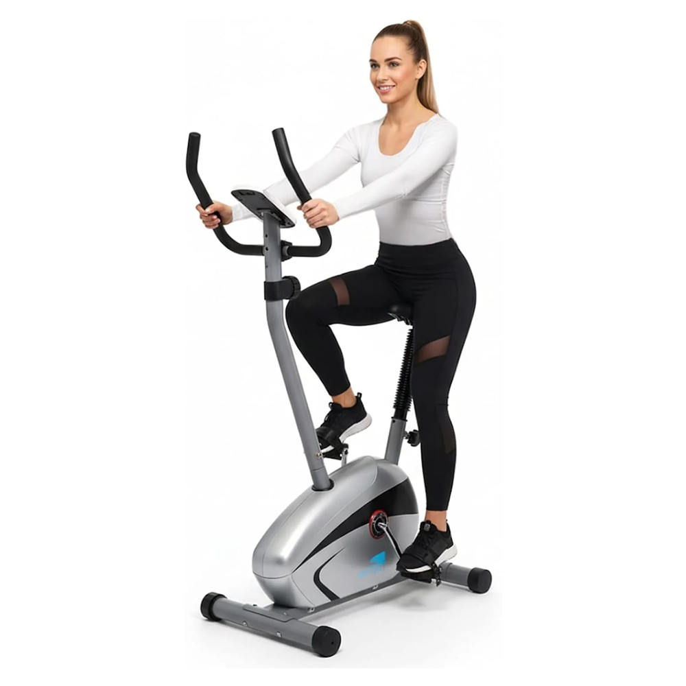 Indoor Exercise Bike, App Support, LCD Display, Pulse Sensors EM-1527