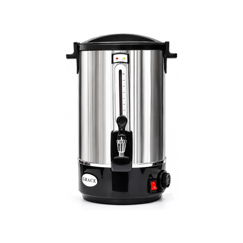 Commercial Hot Water Boiler with Faucet Tap, Stainless Steel Electric Water Dispenser (29.5 Ltr)