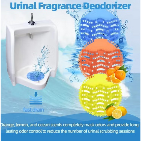12 Pc Pack Urinal Screen Deodorizer, Long-Lasting Fragrance