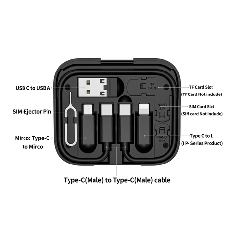 Olige 4 in 1 Multifunctional Digital Storage