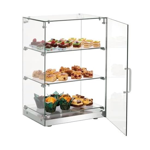 Olmecs Glass Buffet Cabinet Neutral Display Showcase