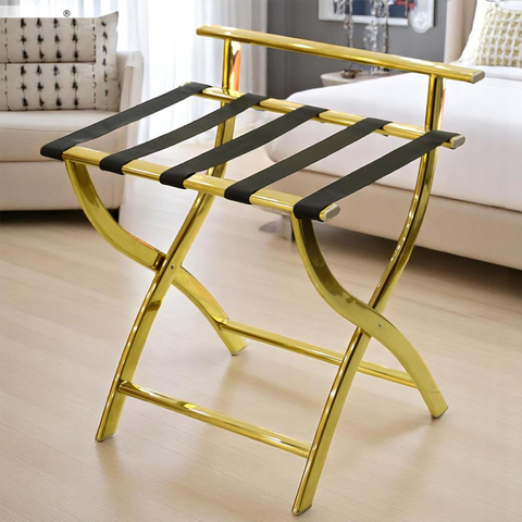 Olmecs Luggage Stand Folding Luggage Rack Stainless Steel Luggage Rack (GR-S-Y1, 50x41x57CM)