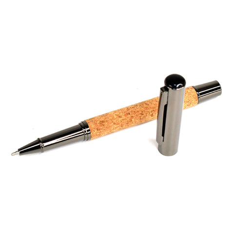 Olmecs AMP 69-2 Metal & Cork Pen for Corporate Gifting with Gift Box (6Pc Pack)