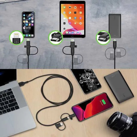 Belkin Universal Cable | Micro-USB USB-C and Lightning Connector