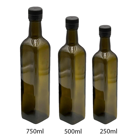 Willow Square Green Olive Oil Bottle 500ml (24Pcs/Ctn)