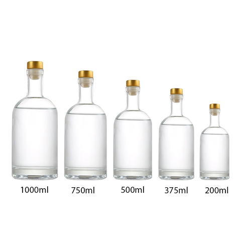 Willow Glass Gin / Juice Bottles with Gold Stopper 200ml (60 Pcs/Ctn)