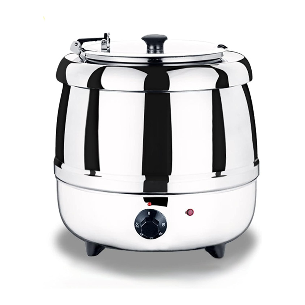 Royal Best  10 L Large Capacity Soup Kettle Warmer, with Stainless Steel Hinged Lid Commercial Restaurant Soup Warmer Pot (Copy)