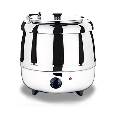 Royal Best  10 L Large Capacity Soup Kettle Warmer, with Stainless Steel Hinged Lid Commercial Restaurant Soup Warmer Pot (Copy)