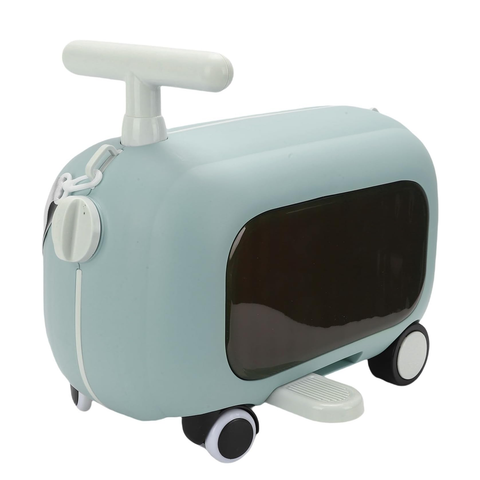 Kids Ride On Luggage, Multi Functional Toddler Suitcase with Wheels and 90 Degree Folding Pedals