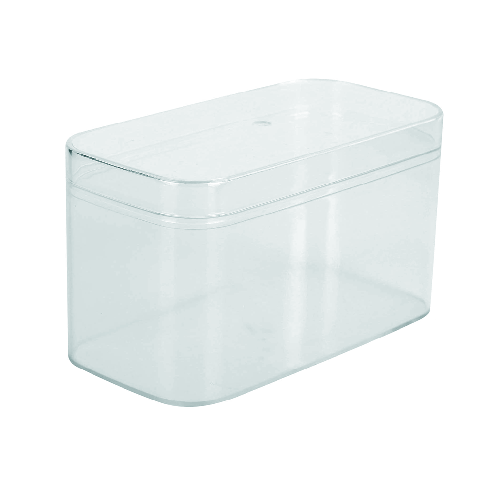 Transparent Rounded Rectangle Box, 50 Pc CTN 12x6x7 Cms β Emaratshop