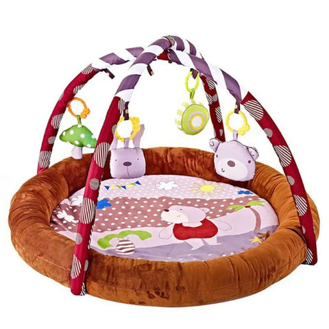 Little Angel Baby Round Comfy Gym - Brown