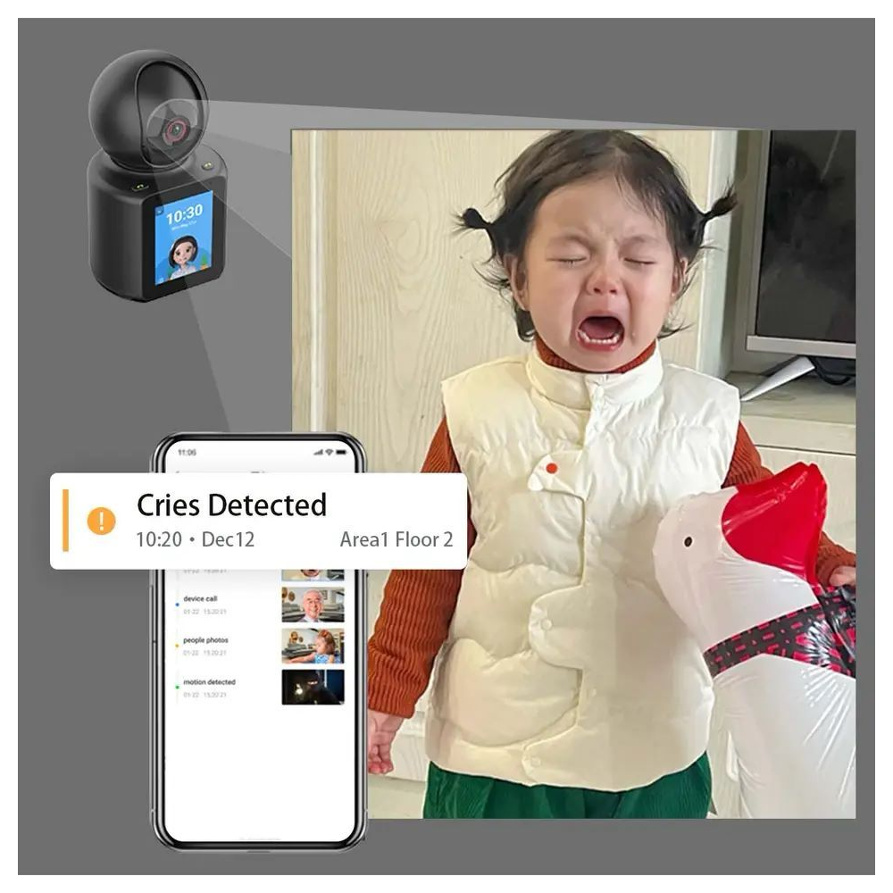 Indoor security online camera motion detection