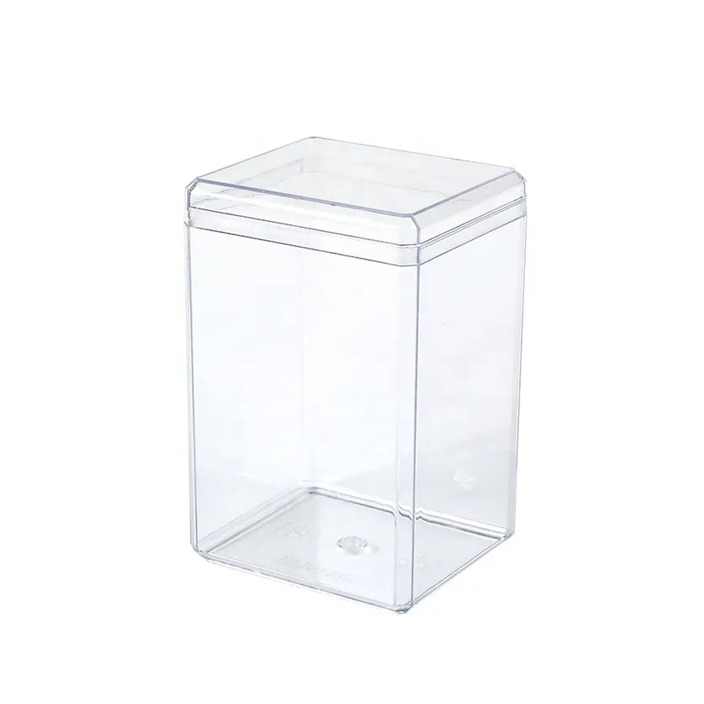 Plastic Food Grade PS Clear Cake DIY Cookies Box Biscuit Packing 50pcs/ Pack 9.5 x 6.3 x 5.5 Cms