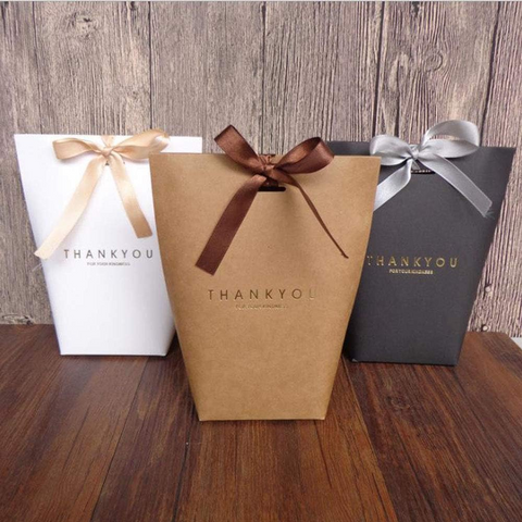 Thank You Gift boxes Cardboard Paper Party Supplies 9Pc Pack 3 Colors each - Willow