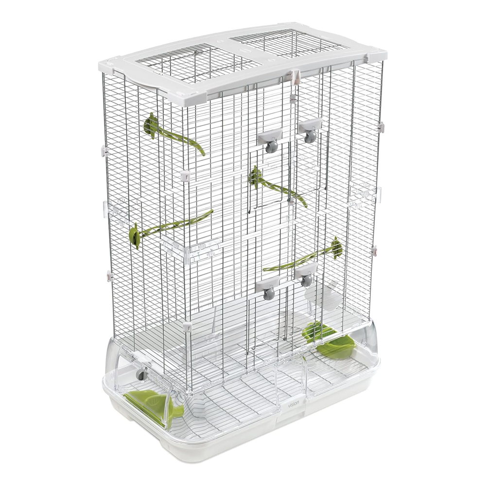 Vision M02 Wire Bird Cage, Bird Home For Parakeets, Finches And Canaries, Tall Medium