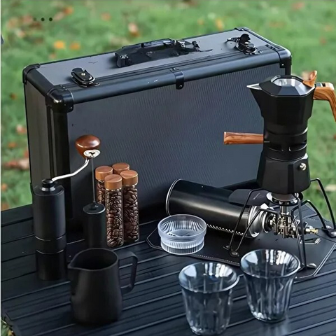 Premium Portable Pour-Over Coffee Maker Set 21Pcs – Complete Travel Brewing Kit