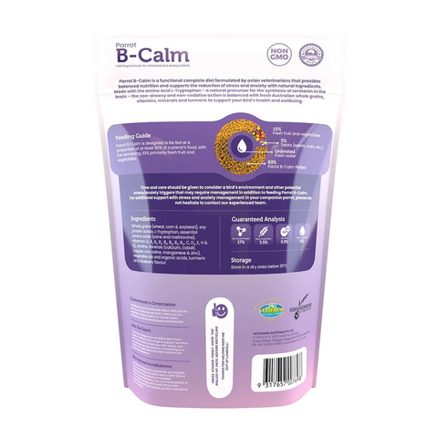 Vetafarm Parrot B-Calm Bird Pellets