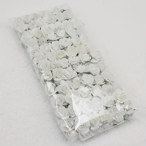 Willow 0.5" Mini Paper Flowers for Crafts Paper Roses for Scrapbooking  Card Decoration 144pcs