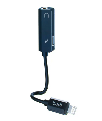 Budi - DC139DB Apple iPhone iPad to 3.5mm Headphone Jack Lightning Adapter 12cm