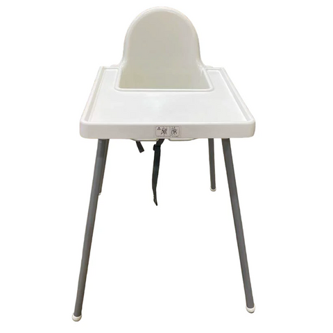 Olmecs Highchair with Tray for Restaurant - White