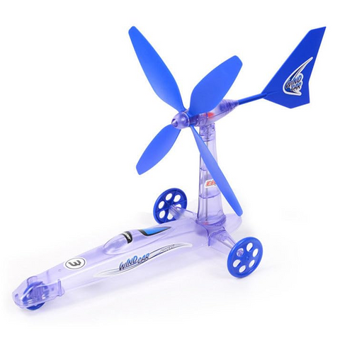 emma DIY STEM Intelligence Toys for Children Wind Powered Vehicles Puzzle Experiment