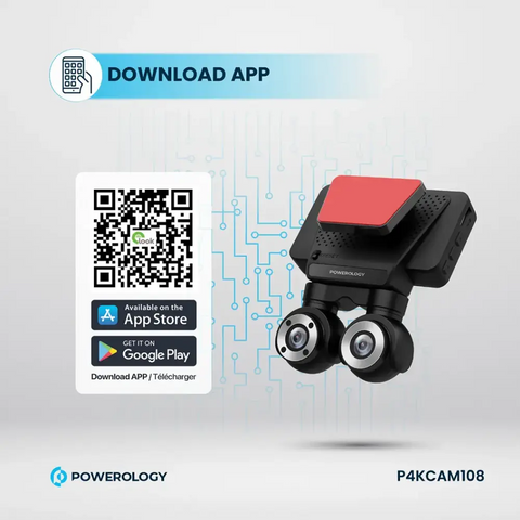 Powerology Dual Lens Dash Camera