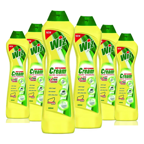 Swish Super Wiz Cream Cleaner Lemon, 500ml (Pack of 6)