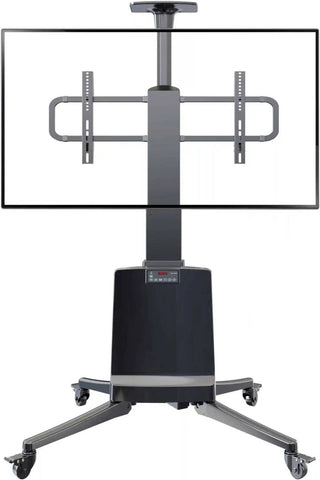 Motorized Versatile Professional Mobile Cart for Extra Large TV Smart Board and Video Conference Room Solution