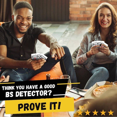 Brilliant or BS - A Trivia Party Game for Know-It-Alls and Big Fat Liars Hilarious Bluffing Game for 4-6 Players, Family-Friendly, Ages 14+